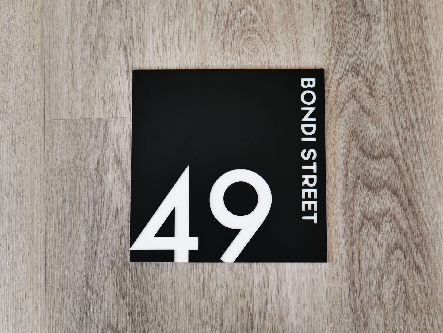 Personalised House Number - Edge - Square