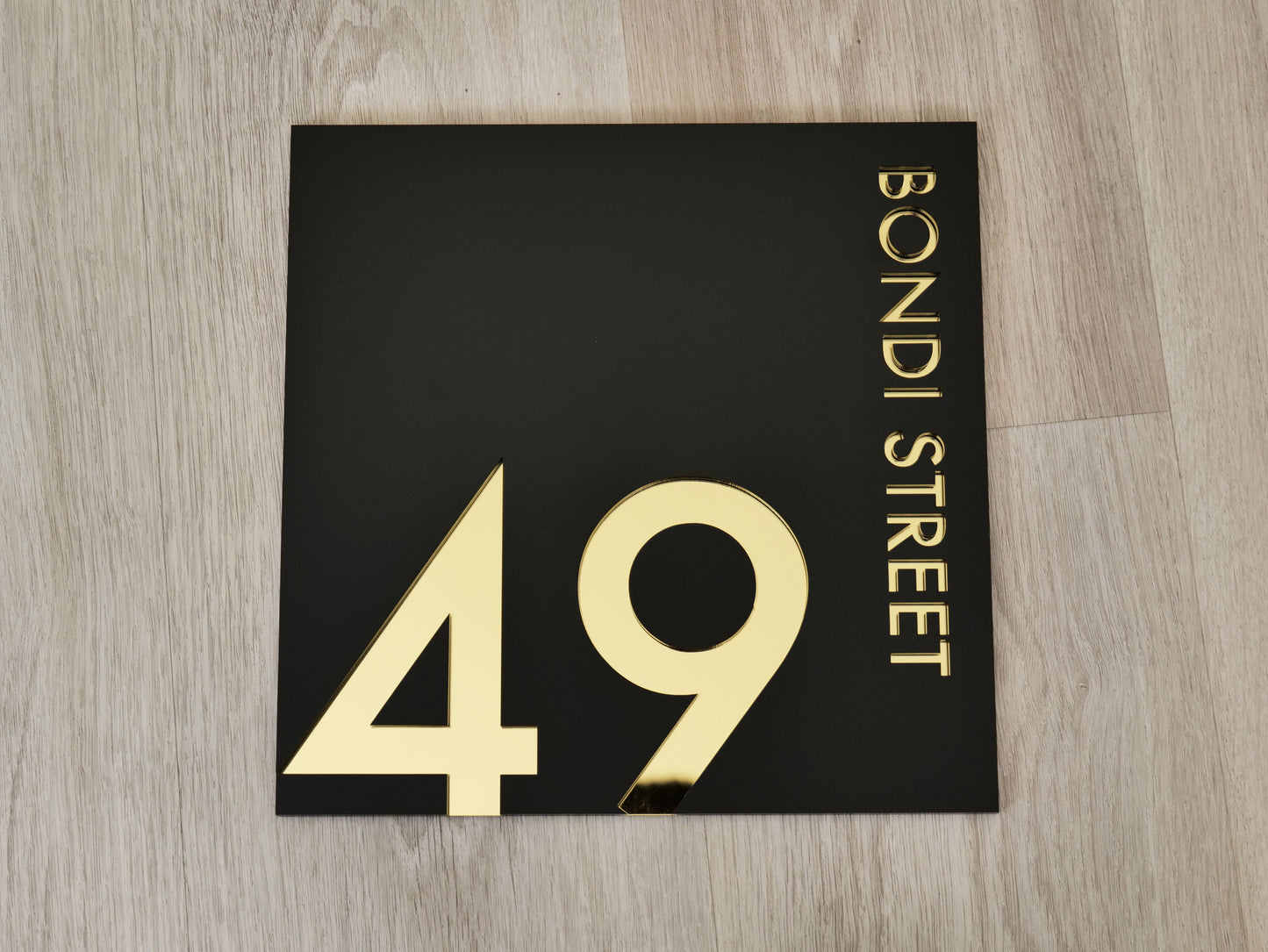 Personalised House Number - Edge - Square