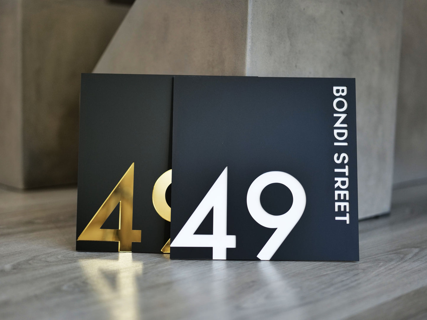 Personalised House Number - Edge - Square