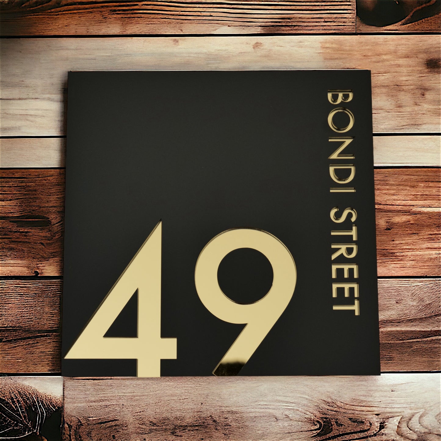 Personalised House Number - Edge - Square